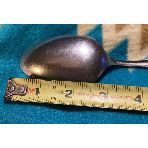 Oneida Ltd Stainless Premier La Rose Serving Spoon Server Wm A. Rogers - Picture 9 of 10